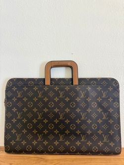 Pre 1980s Vintage Louis Vuitton Monogram Canvas Briefcase