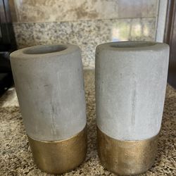 Ceramic Candle Holders (both $7)