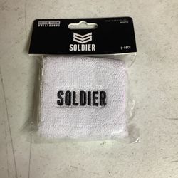 Soldier Wrist Sweat Band (white)