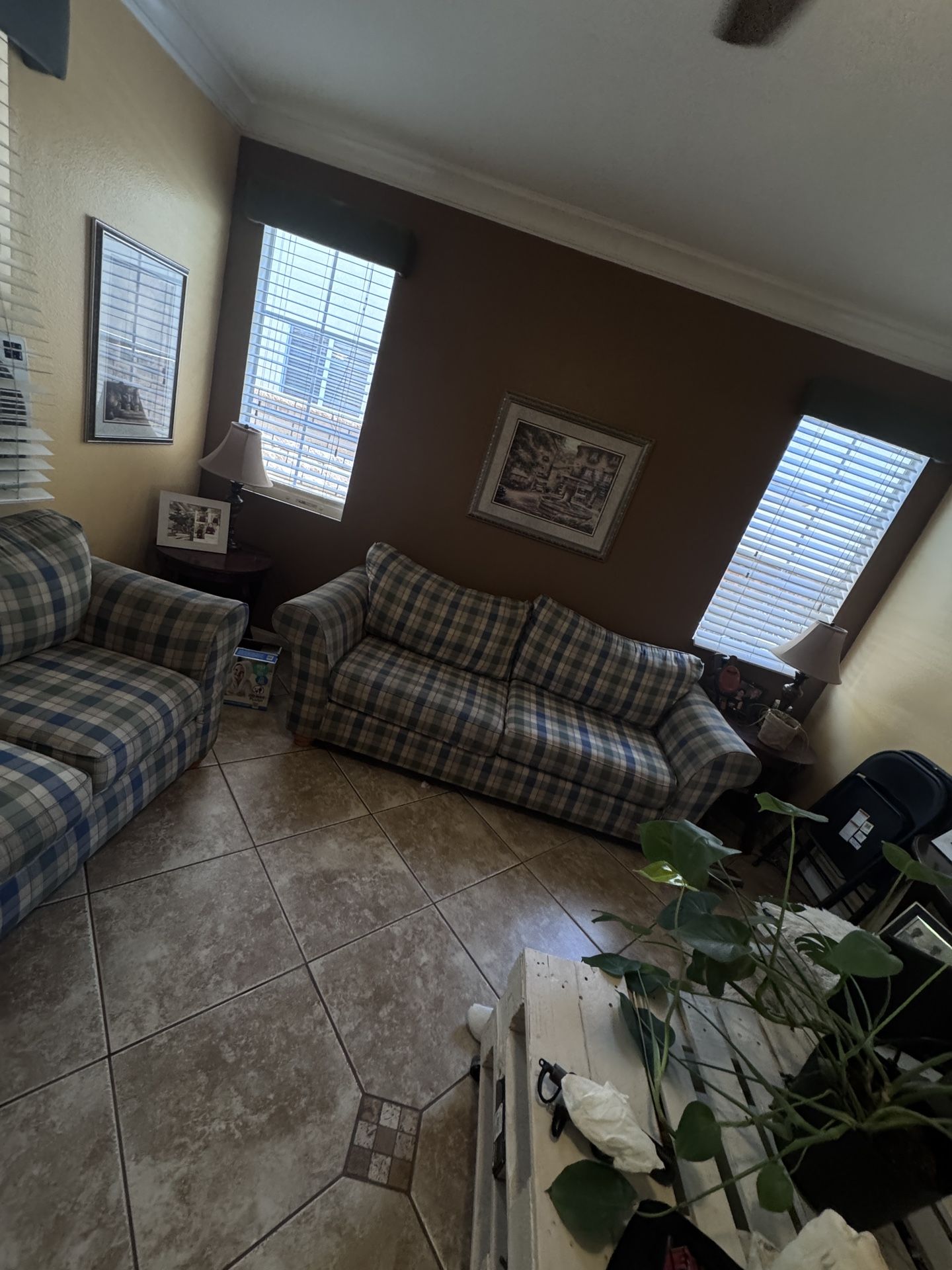 Plaid Couch