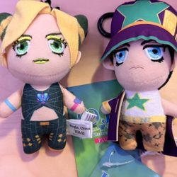 JoJo's Bizarre Adventure Jolyne & Jotaro Stone Ocean Plush Keychains
