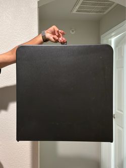 Black Fold-in-Half Plastic Utility Table