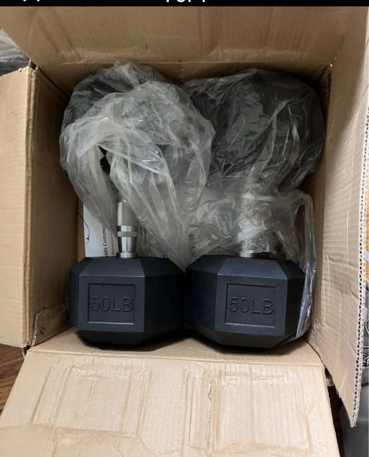 Brand New 50lb Dumbbells Pair