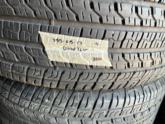 Goodyear 255/65/17 Used Tires (4) 350$ Installed and Balanced Located at 1305 Preston Ave Pasadena Tx 77503