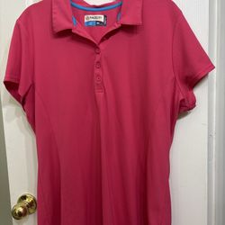 Women’s Polo Shirt Pink Size 2XL 