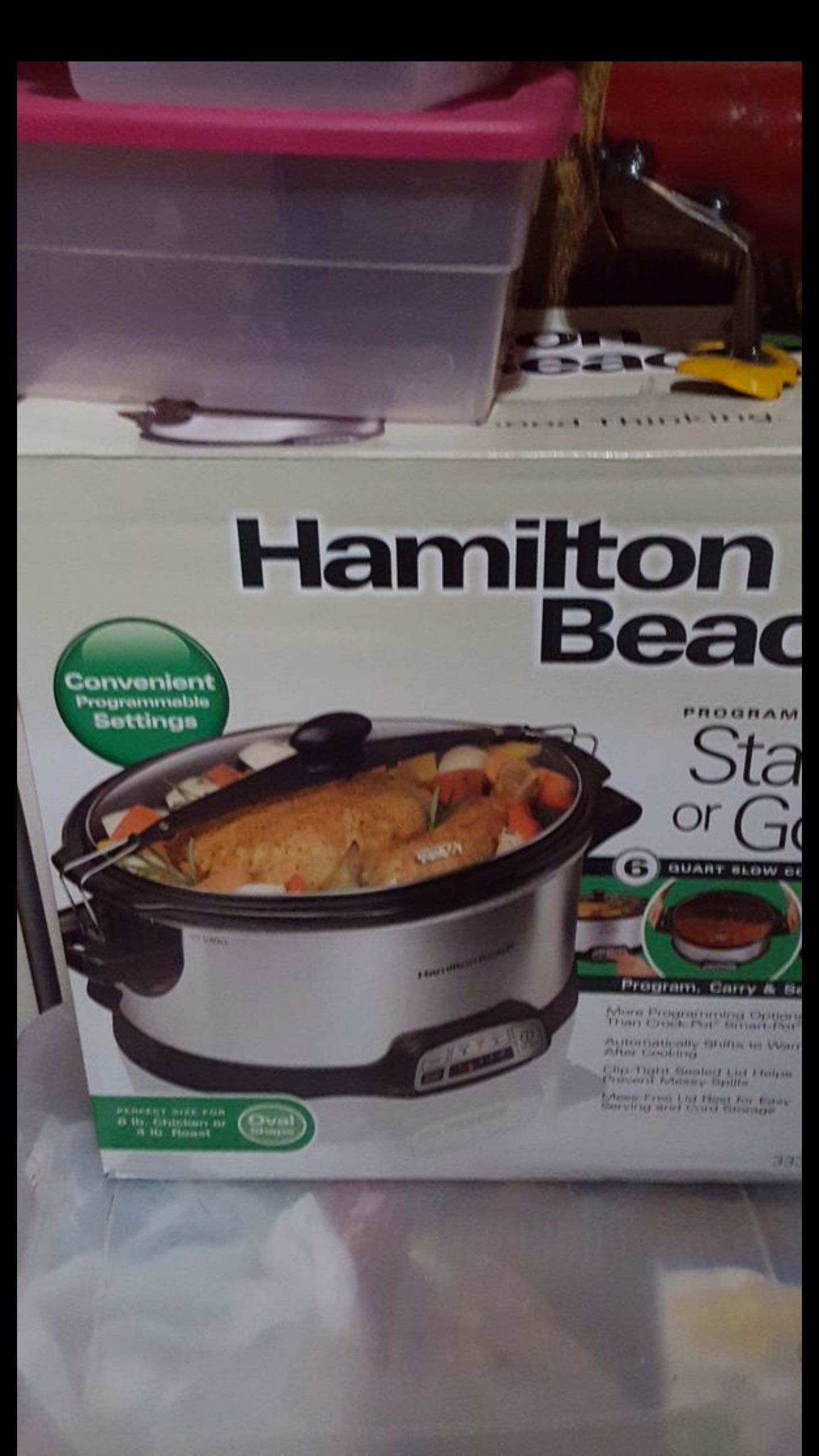 New hamilton beach crock pot/slow cooker