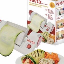 Vasta Veggie & Fruit Sheet Slicer, Stainless Steel Blade, 2 Attachements