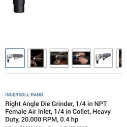 Ingersoll Rand Angle Die Grinder 