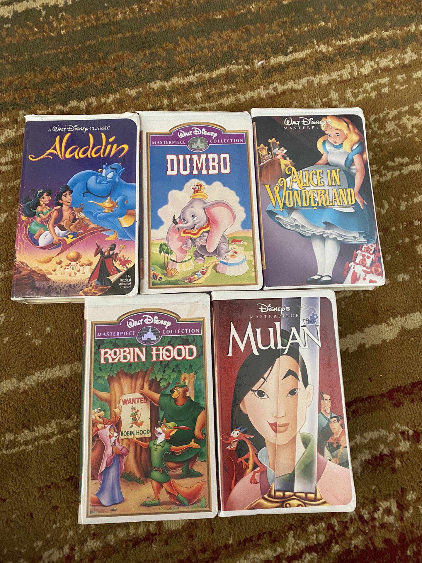 Disney VHS tapes masterpiece collection