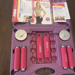 The Firm Total Body Workout Muscle Firming Get Toned Fit Dumbbell Weight System with Guide Exercise