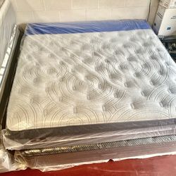 King Size Mattress Serta Perfect Sleeper Pillow Top 14” Inches Thick Wrapped in Plastic Direct From Factory Same Day Delivery  
