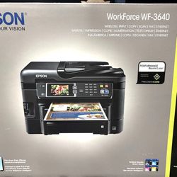 EPSON WF-3640 New In The Box