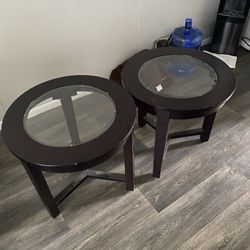  Glass End Tables 