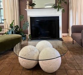 Postmodern Plaster Sphere Coffee Table
