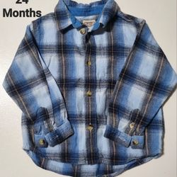24 MONTHS BABY BOY WESTERN BUTTON DOWN SHIRT (CAMISA PARA NIÑO TALLA 2 AÑOS)