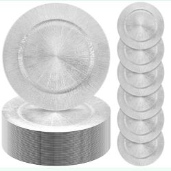 50 Silver Charger Plates
