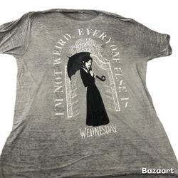 Sz XL Wednesday Adams Tshirt  I’m Not Weird Everyone Else Is