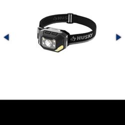 Husky 850 Lumens Dual-Power LED Rechargeable Headlamp