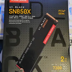 WD Black SN850X 2TB NVMe SSD - Fast PCIe 4.0 Gaming Drive