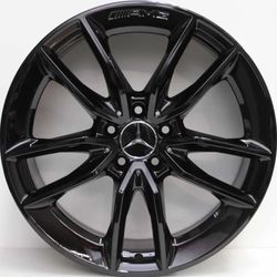 20” Mercedes E43 E53 E 43 E 53 AMG OEM 2018-2023 Black Staggered Wheels Rims AMG Factory 2023