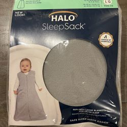 Halo Sleepsack Micro-Fleece Wearable Blanket Gray Large