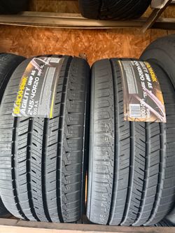 (2) 245/40R20 PAIR OF NEW TIRES BLACKHAWK 40.000 MILES ! INSTALLED AND BALANCE !