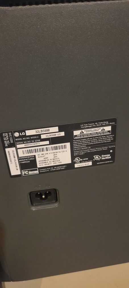 32lb8500 Lg Tv  Crack Screen.