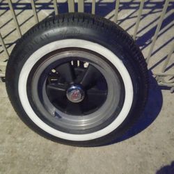 Old School Brushed Aluminum Steel Vintage GT Cragar Wheels 14x6 Rims