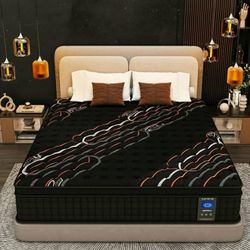 12 inch Full Size Mattress, Memory Foam Individual Pocket Springs Hybrid Mattress in a Box