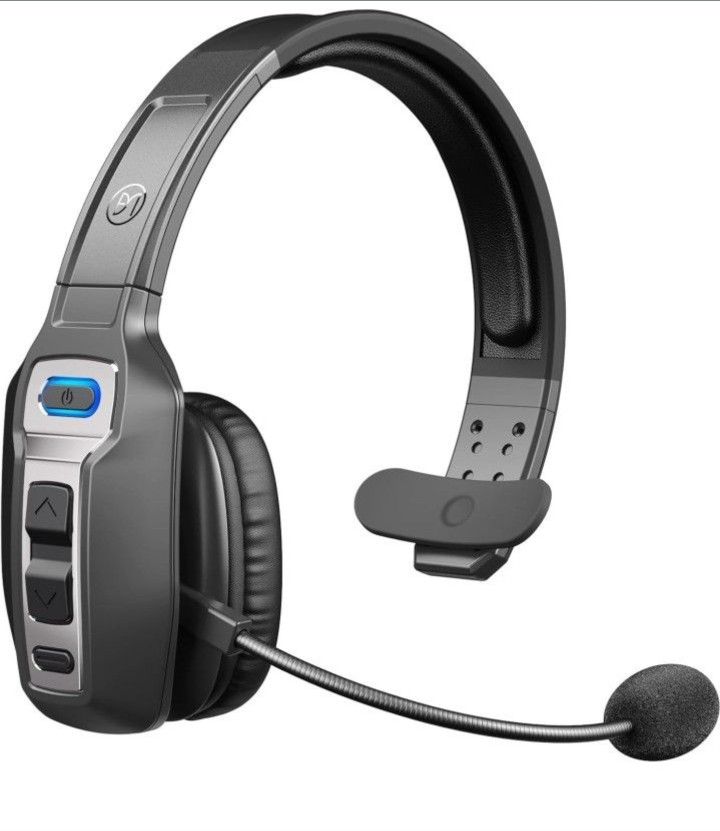 Trucker Bluetooth Headset with AI Noise Cancellation Microphone