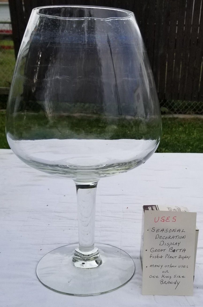 Vintage Oversized Brandy Sniffer/Punch Bowl/Beta Fish Bowl