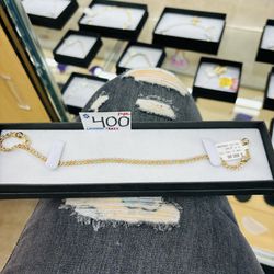 Tri Colored Gold Bracelet 