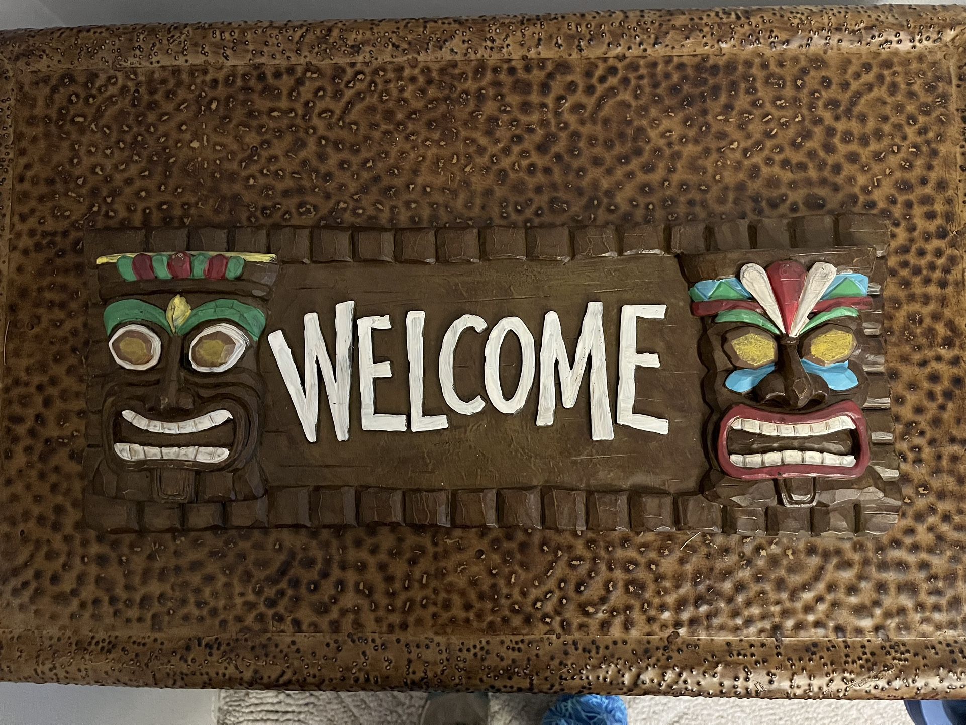Tiki Welcome Sign