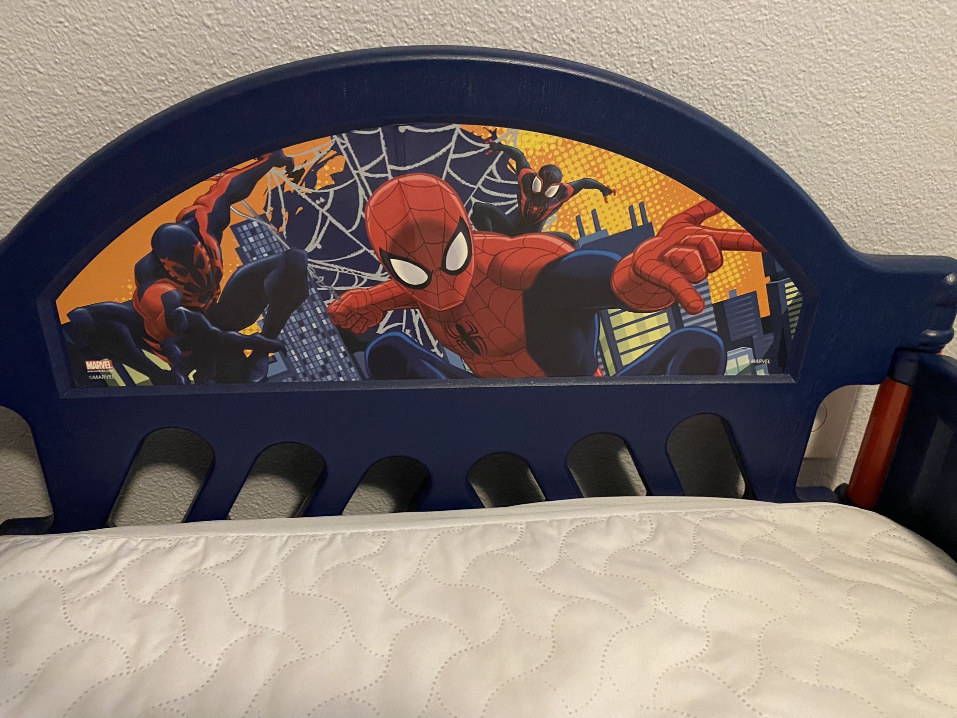 Spider-Man Toddler Bed & Mattress - Like New