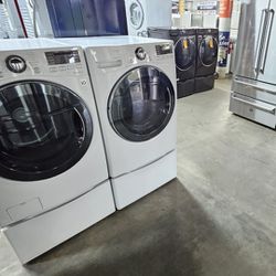 Used Appliances With Warranty (Washers Dryers Stoves Refrigerators Stackables(