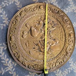 Circular metal display