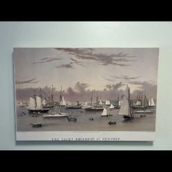 "The Yacht Squadron at Newport" 20"x 30" Print ***NEW