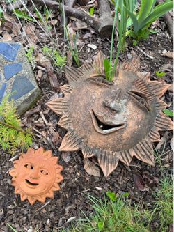 Sun yard garden art