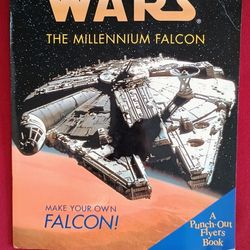 Vintage Star wars the millennium falcon make your own millennium Falcon book. 
See our other great vintage art antiques fishing lures Sports jewelry F
