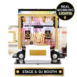 Rainbow High Rainbow Vision World Tour Bus & Stage. 4-in-1 Light-Up Play Deluxe Toy Playset Including DJ Booth and Accessories for 360 Degrees Play