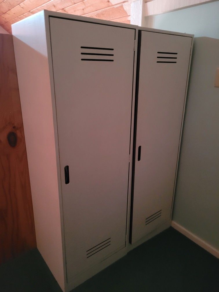 INDUSTRIAL WOOD WARDROBE CABINETS
