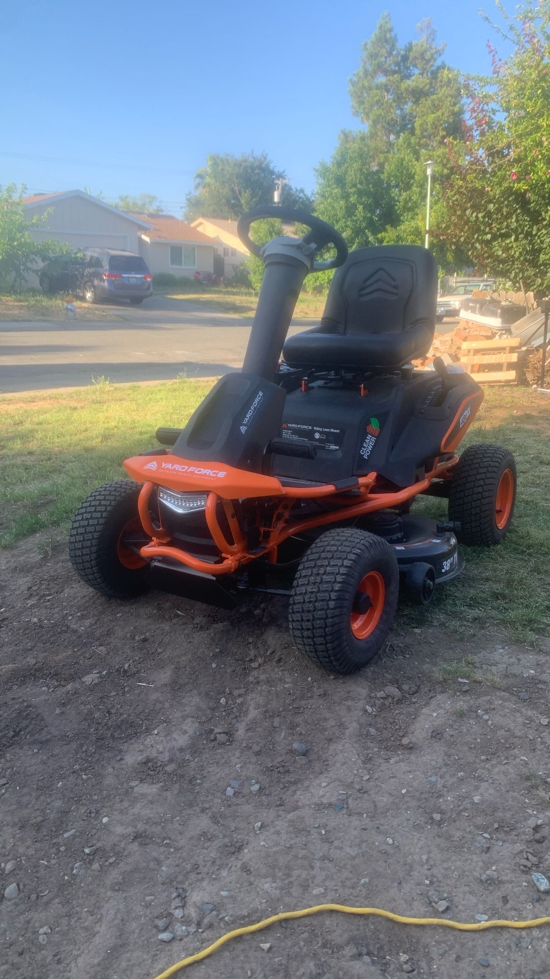 48 Volt Riding Lawn Mower