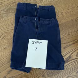 Clothing - Boys Pants Navy Blue Size 6 And Seven