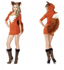 Halloween Costume Sexy fur fox Costume fox animal mascot costume