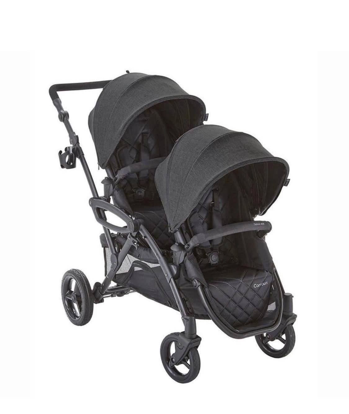 Contours Options Elite V2 Convertible Lightweight Tandem Double Stroller Infant and Toddler