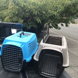 Small Dog Cat Rabbit Bunny Kennel Crate Carrier Like New 24" L by 14” W by 14” H $25 Each