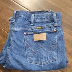 Men's Size 38x34 Wrangler Denim Jeans Wranglers Priced Separately Price Is Firm Cash Only $20 Each