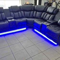 Power recliner sectional sofa