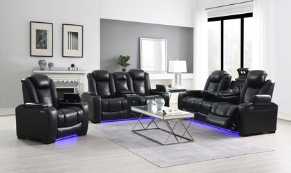 3PC	POWER RECLINING SOFA-POWER RECLINING LOVESEAT-POWER RELINING CHAIR, SAME DAY DELIVERY IS POSSIBLE OR BEST PRICE OFFER