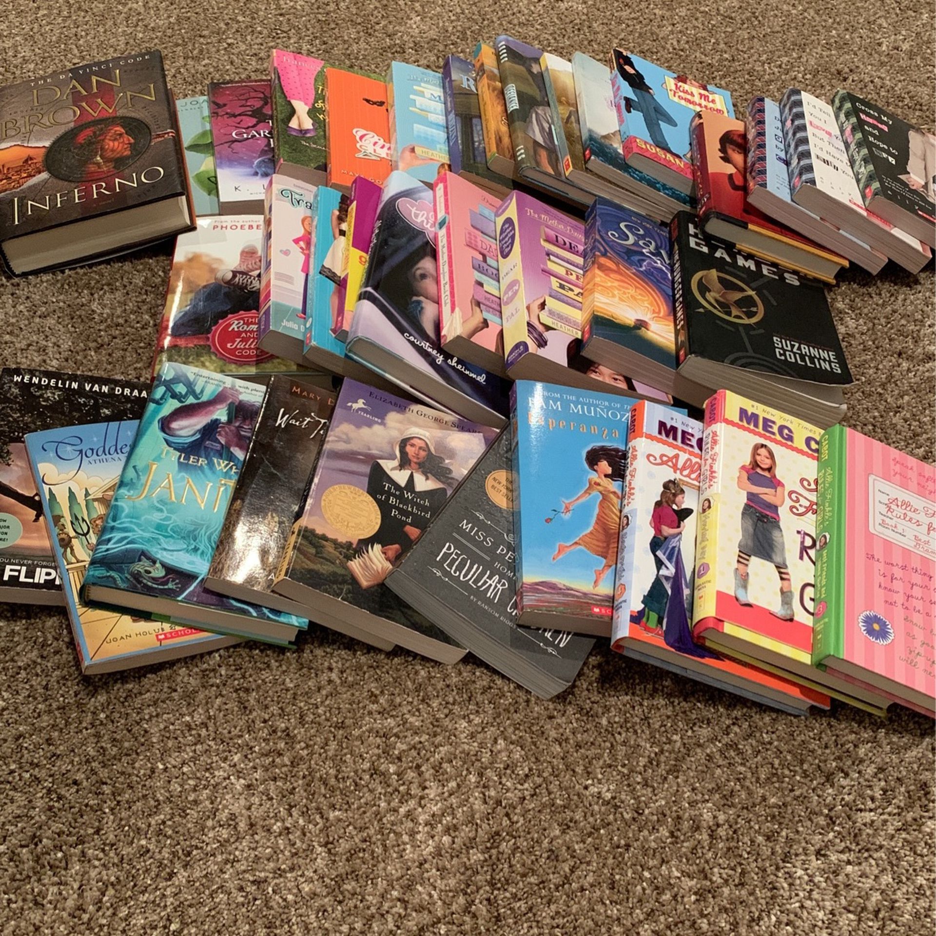 36 Teen Books Fiction Lot Jr. High & High school Level